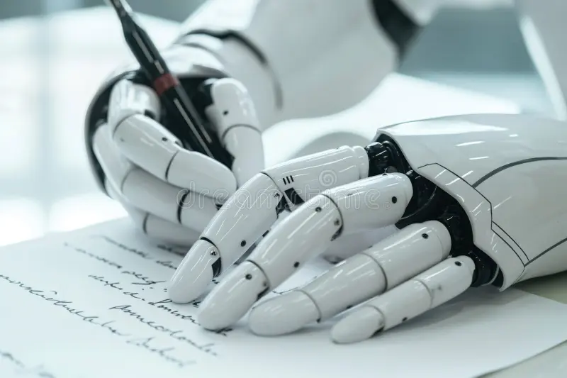 Robotic handwriting lacking creativity in Academic Crafting