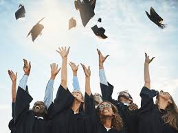 happy students graduating after a presenting a formidable academic paper
