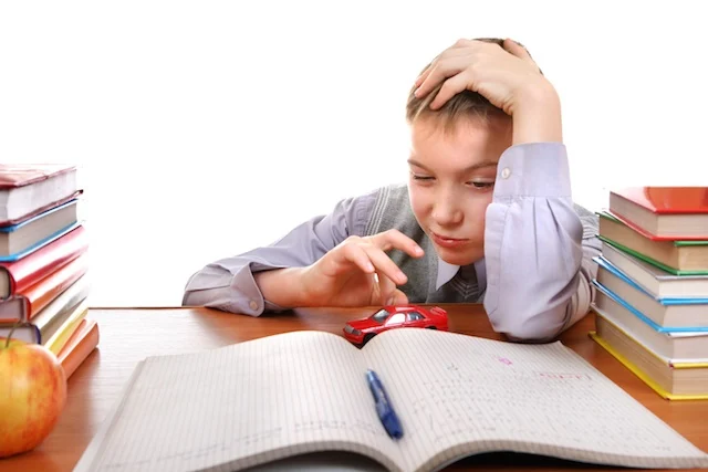 student fidgeting