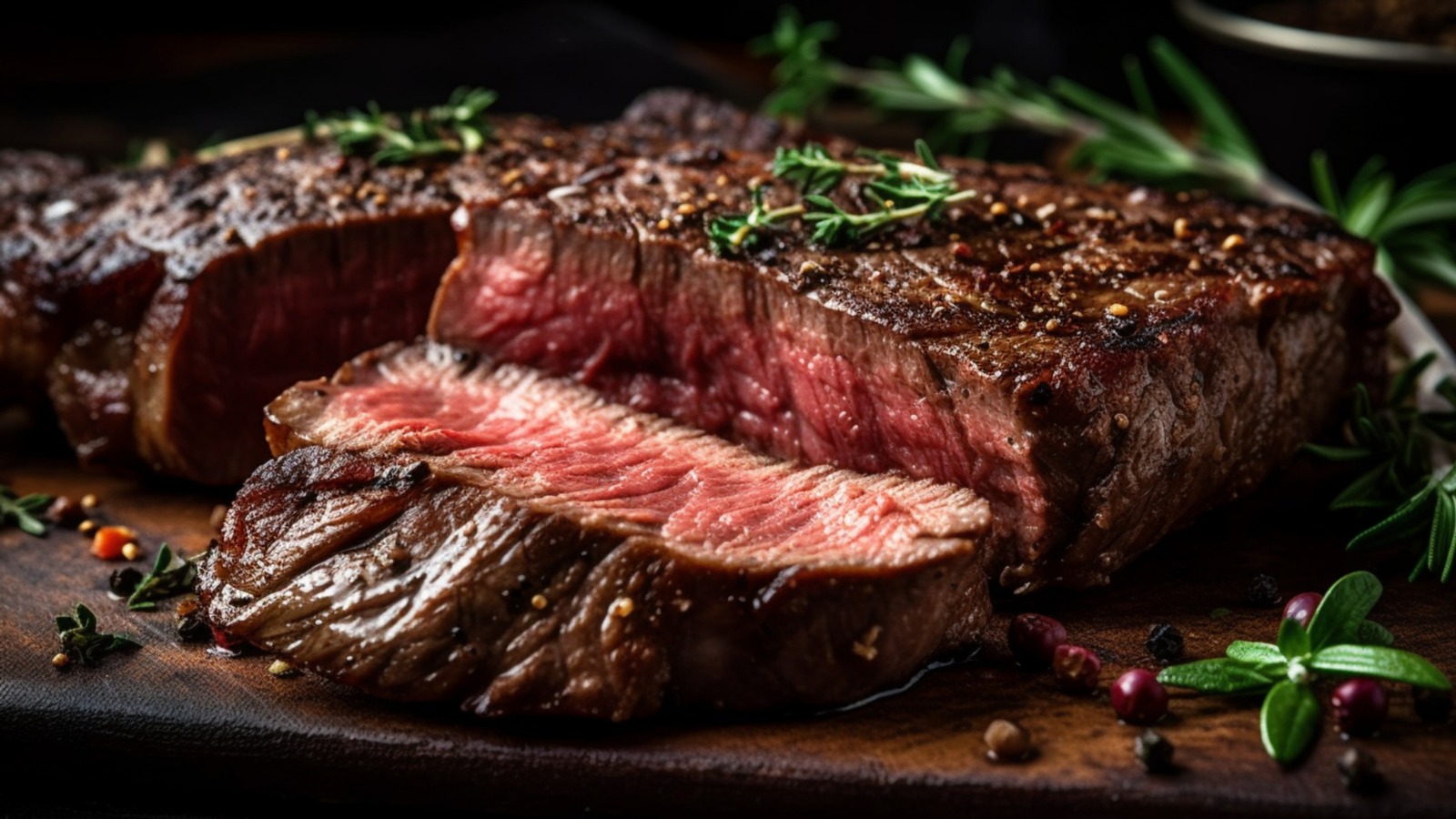 a steak medium rare