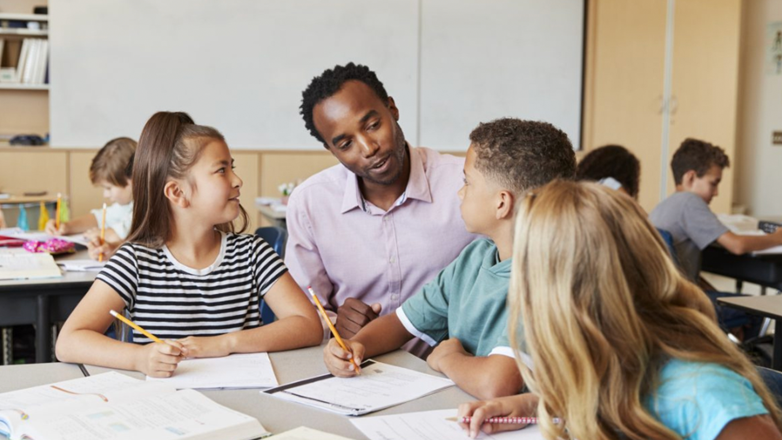 teacher teaching mental wellness