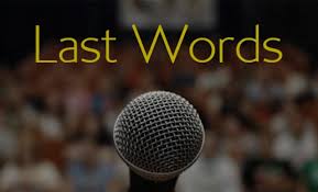 Final Words